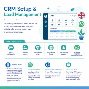 CRM Setup UK | Lead Management System Setup £349