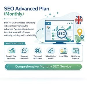 SEO Advanced Plan £599/mo | Local SEO for UK Business